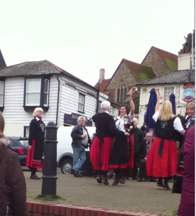 Molly Dancers, The Hythe, Maldon, New Year's Day 2012