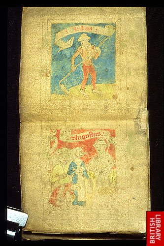 Folding almanac Egerton 2724