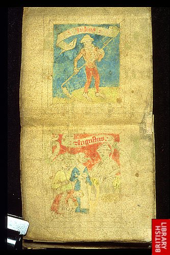 Folding almanac Egerton 2724