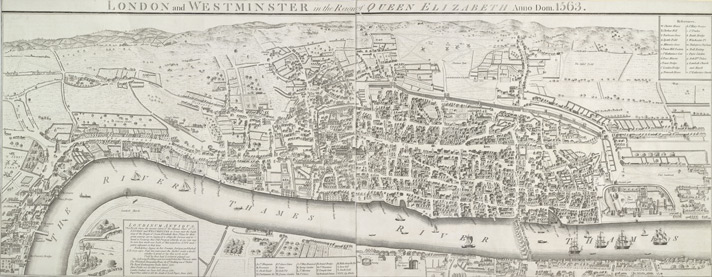  LONDON-and-WESTMINSTER-in-the-Reign-of-QUEEN-ELIZABETH-Anno-Dom.-1563