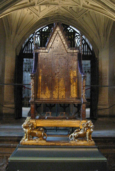 Coronation Seat without the Stone of Scone