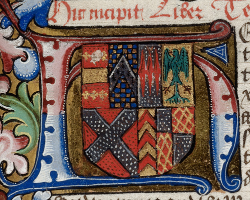 Royal 18 A XII f.49 Arms of Anne Neville (wife of Richard III)