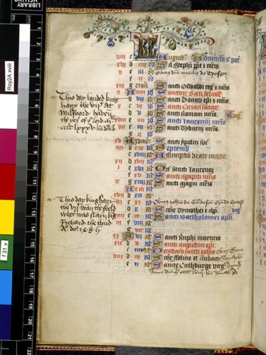 Royal 2 A XVIII f. 31v Death of Richard III
