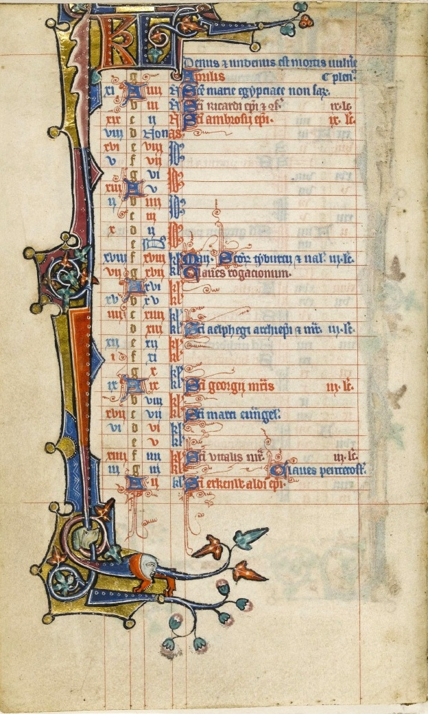 Macclesfield Psalter - March