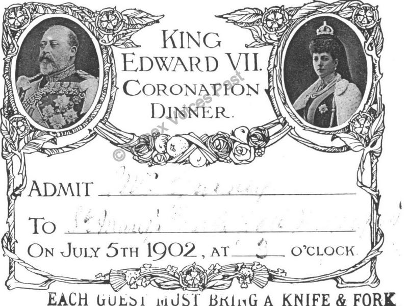 Coronation Dinner 1902